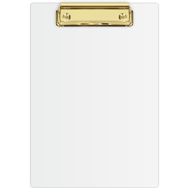 Deska z klipem Clipboard A5 biała (złoty mechanizm) KHG-00-10 BIURFOL