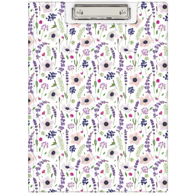 Teczka z klipem na dokumenty Clipboard A4 PVC wzór Kwiaty KHN-04-32 BIURFOL