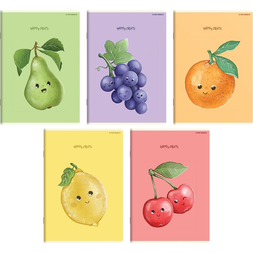 Zeszyt A5 32k linia margines HAPPY FRUITS 400183798 TOP 2000