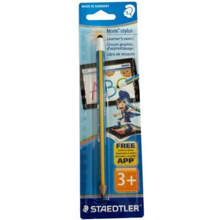 Ołówek stylus HB trójkątny niebieski z rysikiem do tabletów SB 119202BKL NORIS