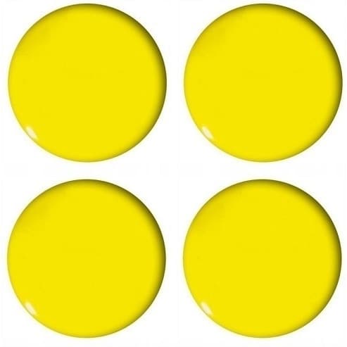 Magnesy do tablic żółte wypukłe 40mm (4szt.) GM303-PY4 TETIS