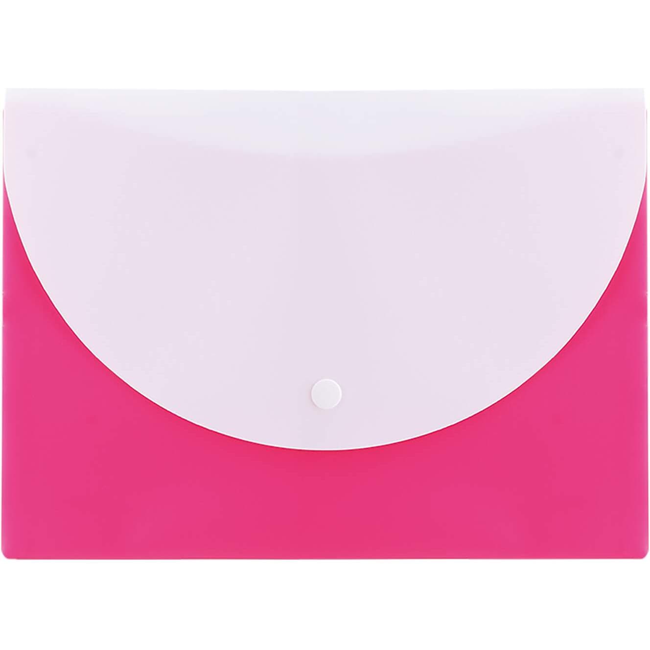 Teczka kopertowa na zatrzask A5 RIO różowa E38978 PINK DELI