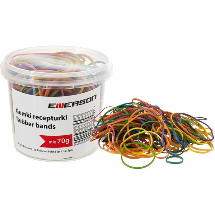 Gumki recepturki 70g mix w pudełku plastikowym grecmixxcolor0x0x0 EMERSON