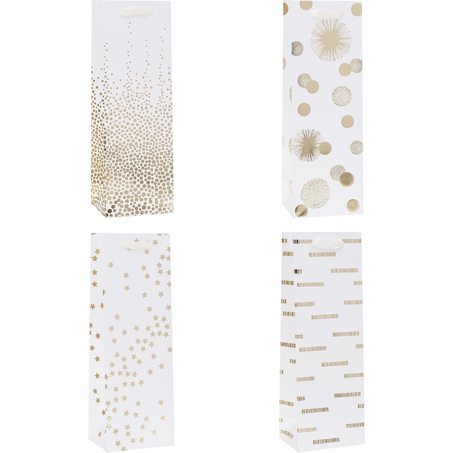 Torebka prezentowa 12x35x9cm na butelkę TBG-24209-BB-HS ROZETTE