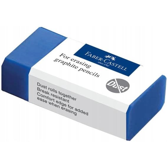 Gumka DUST FREE plasik niebieska FC187170