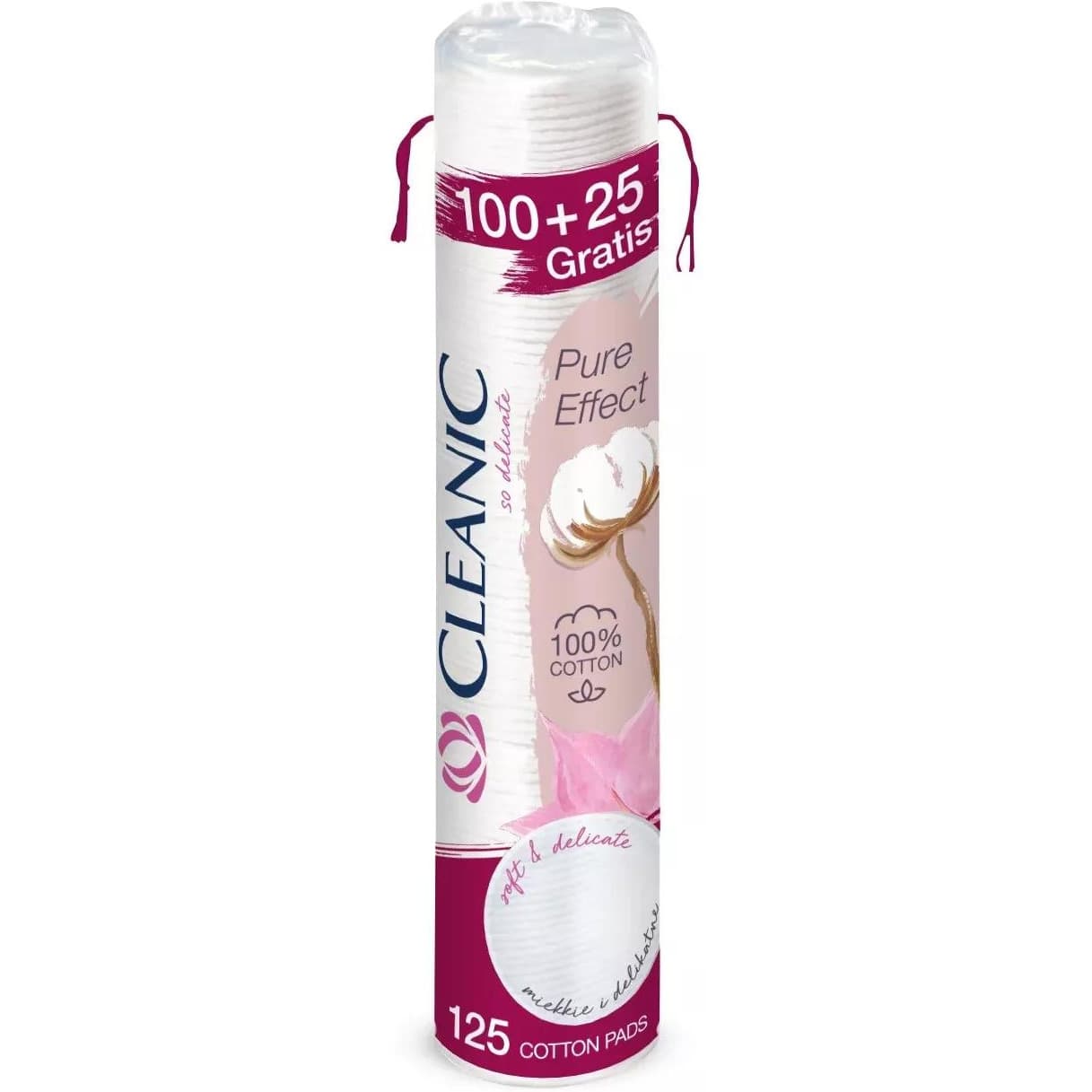 Płatki kosmetyczne CLEANIC (125 sztuk) Pure Effect