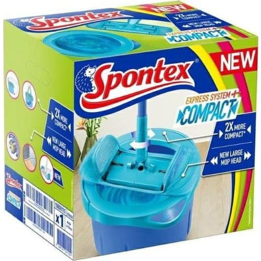 Zestaw SPONTEX Mop + wiaderko EXPRESS SYSTEM+ Compact 97050358/19800115