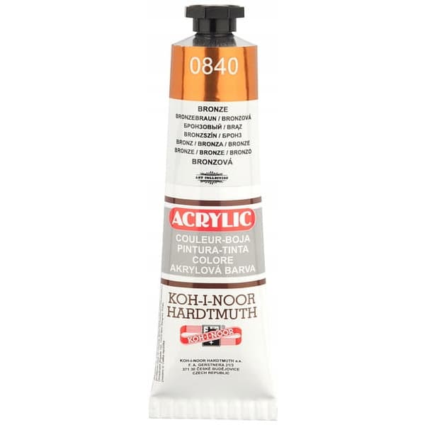 Farba akrylowa 162706 brązowa 40ml. KOH-I-NOOR