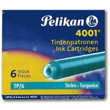 Naboje krótkie turkusowe (6szt.) 400142569 PELIKAN