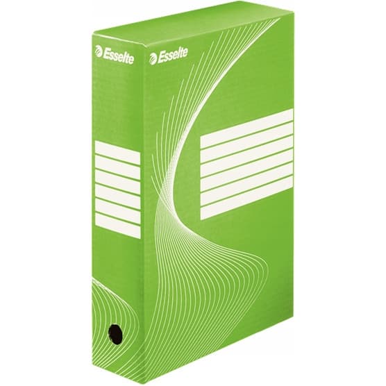 Pudło archiwizacyjne na dokumenty 80mm Standard zielone 128414 ESSELTE