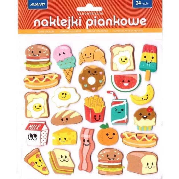 Naklejki dekoracyjne piankowe mix wzorów AVANTI