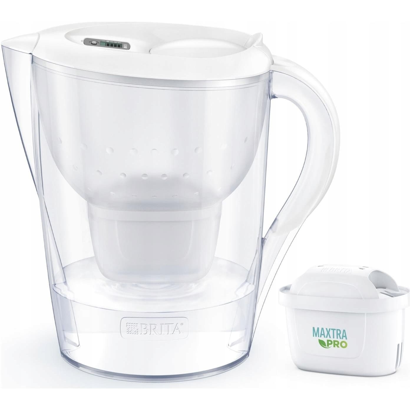 Dzbanek filtrujący BRITA Marella XL biały 3,5l + filtr do wody Maxtra Pro Pure Performance