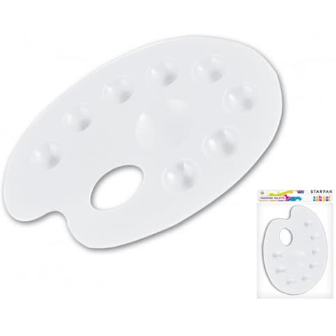 Paleta do farb owalna biała STK 236217/236216 STARPAK