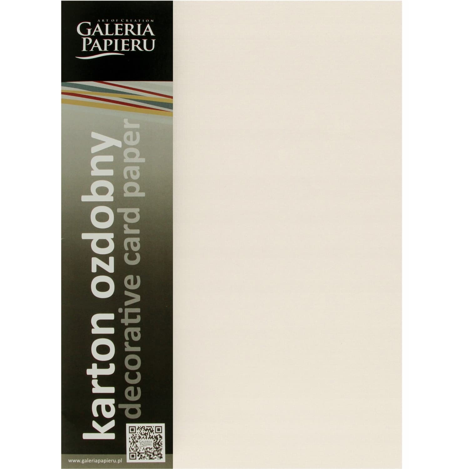Karton ozdobny Kratka kremowy 220g. (20szt.) 201632 Galeria Papieru