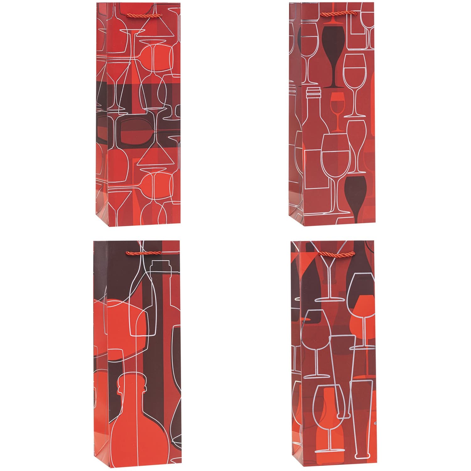 Torebka prezentowa 12x35x9cm na butelkę TBG-24210-BB-HS ROZETTE