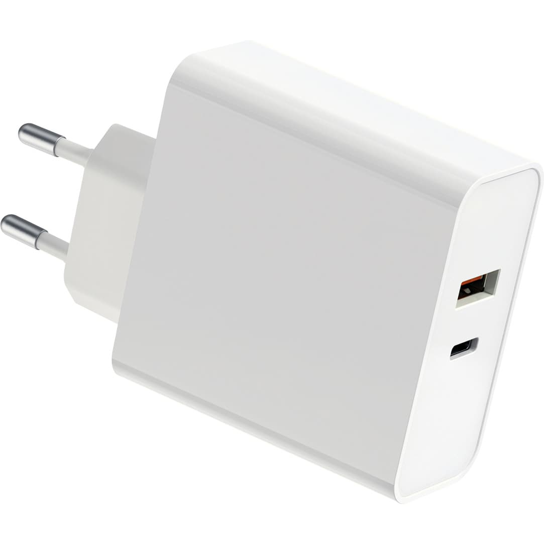 Ładowarka sieciowa 230V PLATINET 1xUSB-A + 1xUSB-C 87W biała (45768)