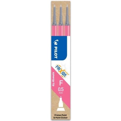 Wkład FRIXION POINT 0,5mm różowy (3szt) BLS-FRPS-P-S7 PILOT