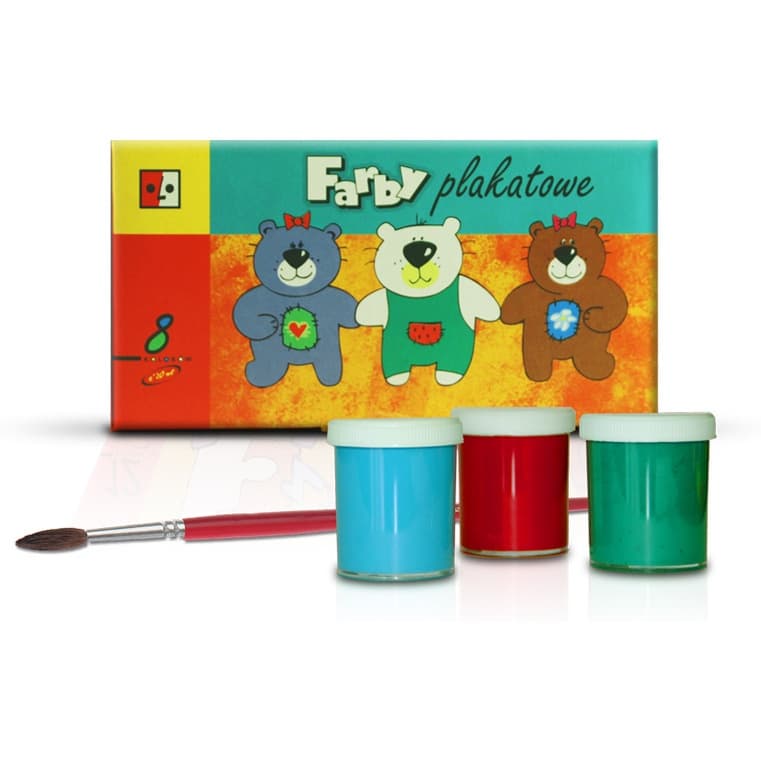 Farby plakatowe 8kol. 20ml JEDNOŚĆ