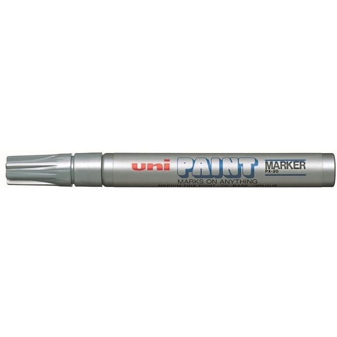 Marker olejowy PX-20 błyszczący srebrny UNI