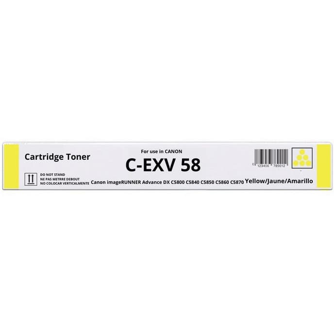 Toner CANON (C-EXV58Y/3766C002) żółty 60000str