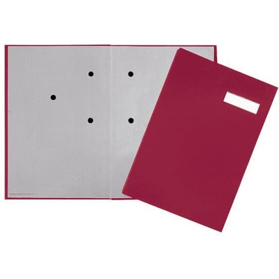 Teczka do podpisu 20-częściowa DURABLE czerwona PP 2419211 okładka z tworzywa