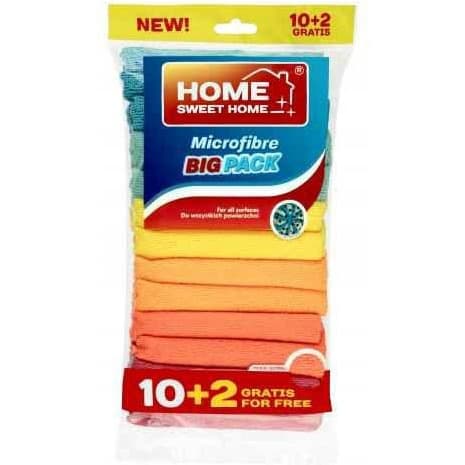 Ściereczki MICROFIBRA (10+2sztuki) Home Sweet Home 400000020