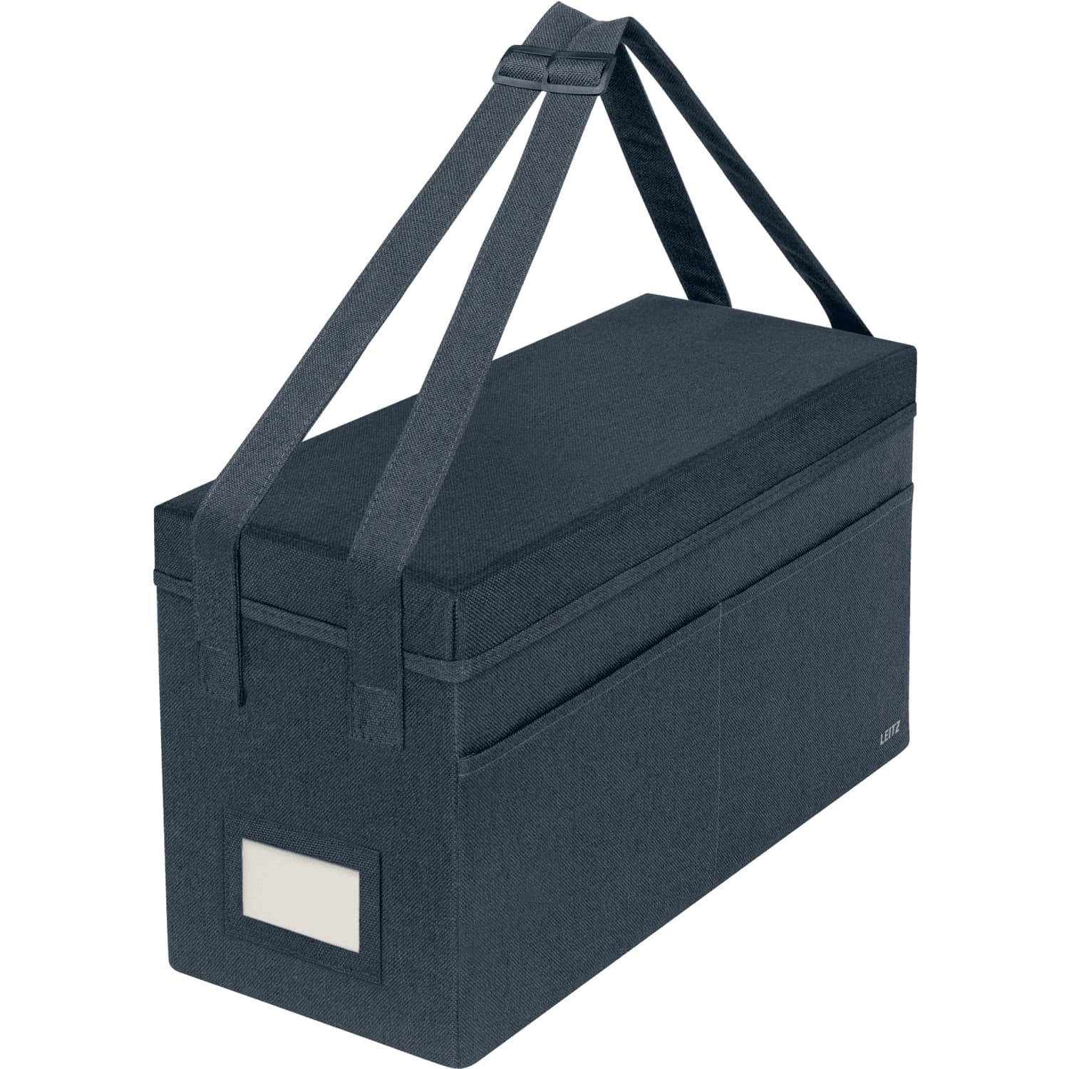 Torba na akcesoria Fabric do pracy przy gorących biurkach z pokrywką ciemnoszara 67230089 LEITZ