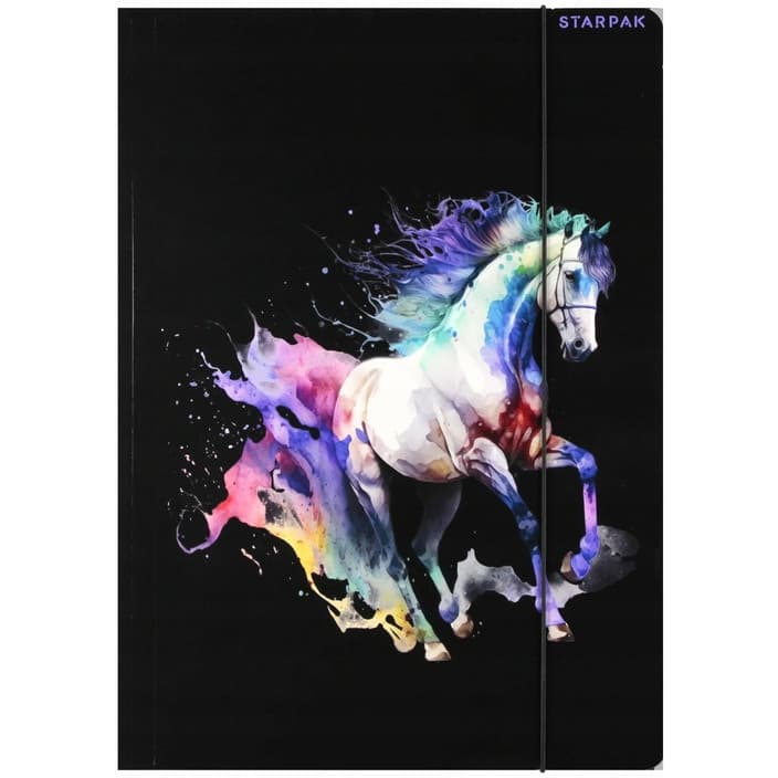 Teczka z gumką A4 HORSES 559714 STARPAK