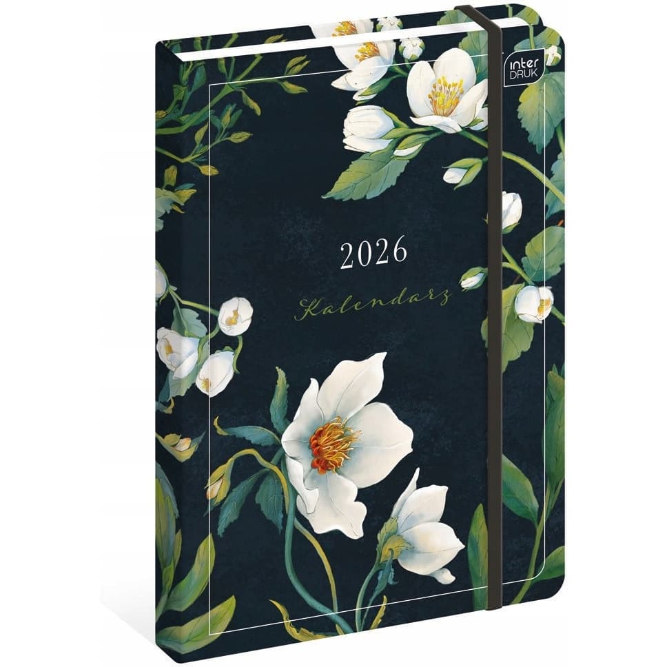 Kalendarz książkowy 2026 A5 192 Mat+UV Fiori INTERDRUK