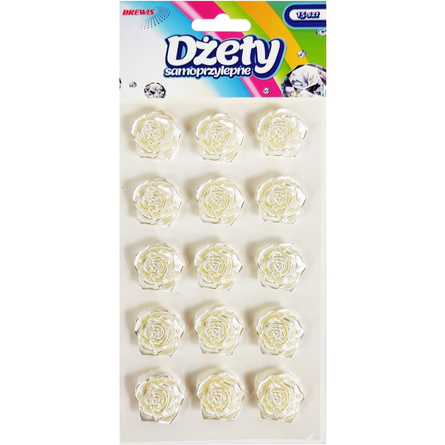 Dżety DSK4 Róże białe 15szt. BREWIS