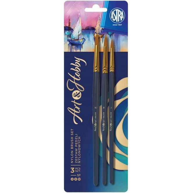 Zestaw pędzli nylonowych ASTRAPEN Art&Hobby 5szt. 315024011