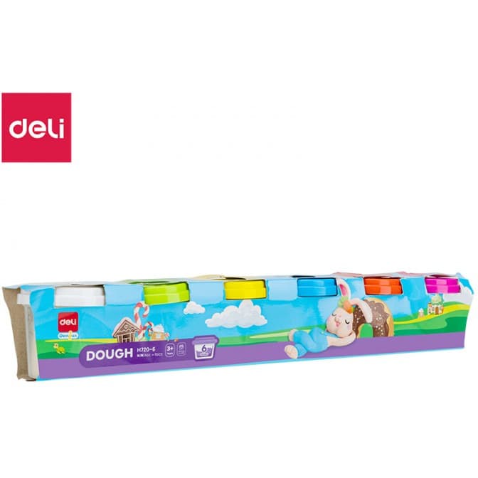 Ciastolina 6 kolorów EH720-6 DELI