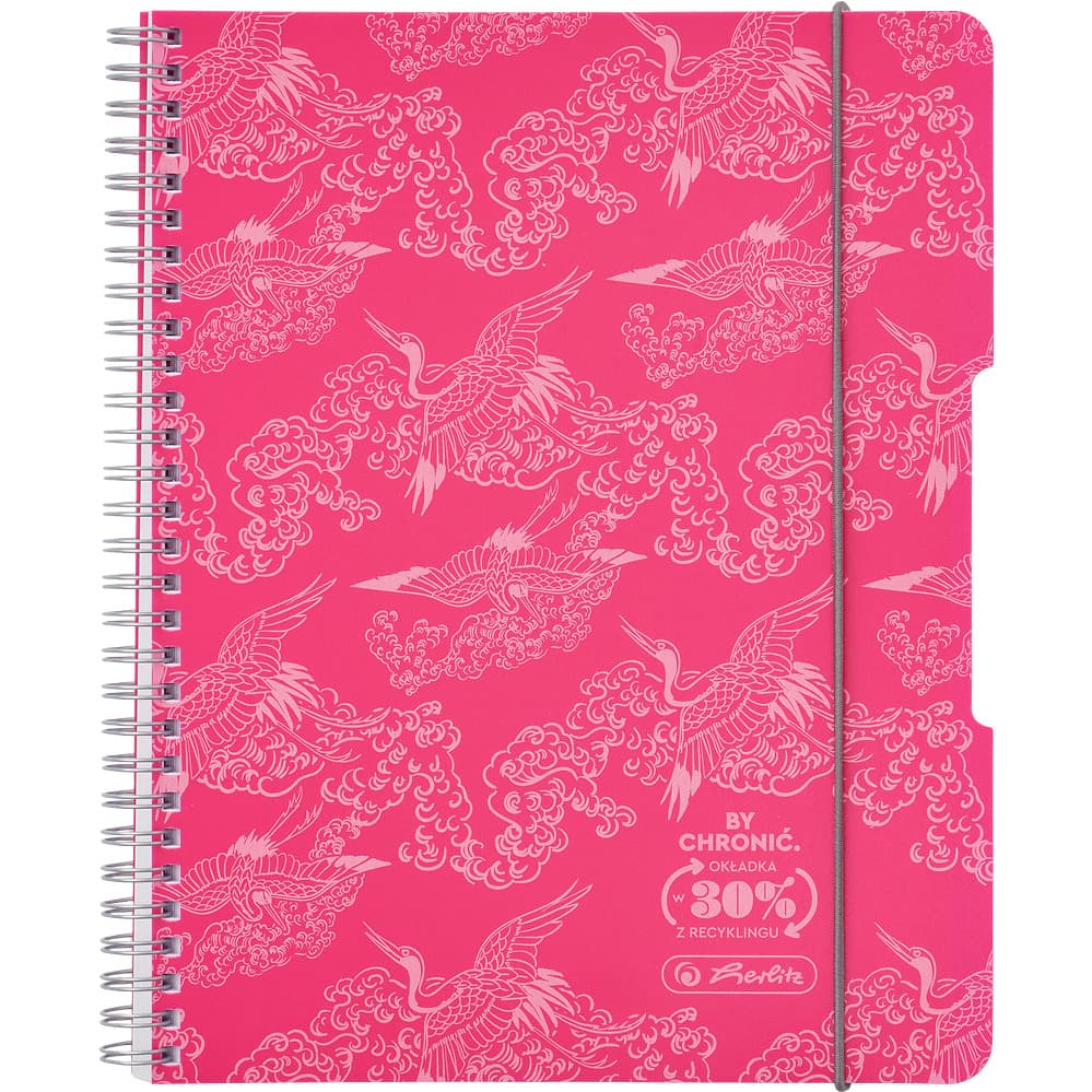 Kołozeszyt A5 80k kratka ECO PP COLORS różowy 400198751 HERLITZ