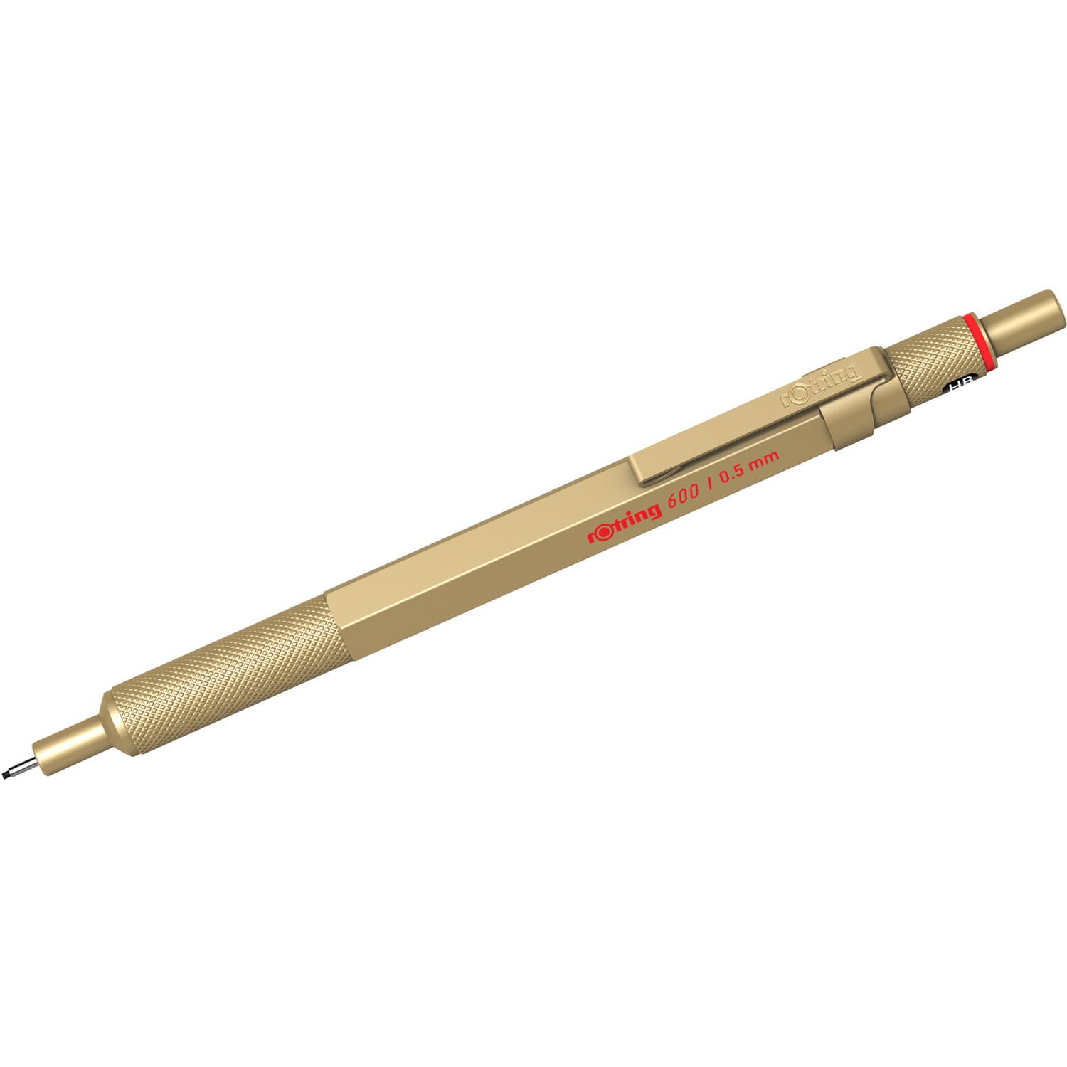 Ołowek aut. 0,5mm HB ROTRING 600 złoty obudowa met. 2158796