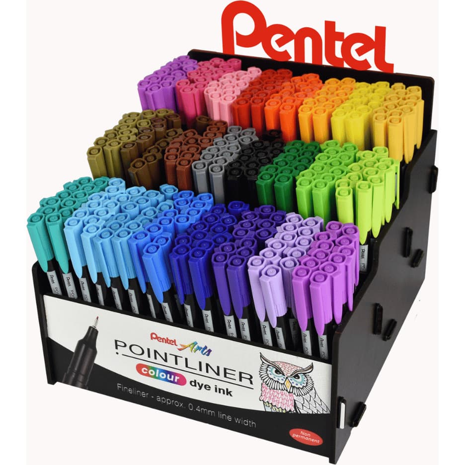 Cienkopisy POINTLINER COLOUR (288szt) DISPLAY S40 PENTEL