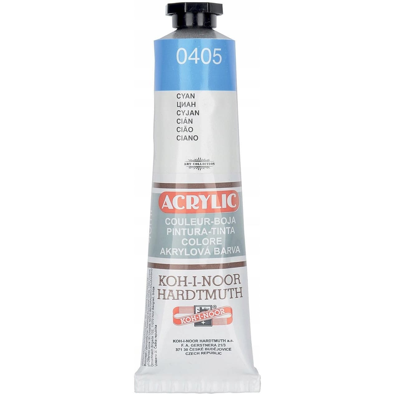 Farba akrylowa 162710 cyan 0405 40ml.KOH-I-NOOR