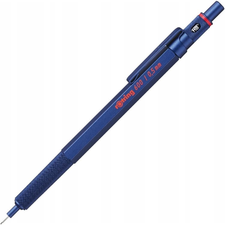 Ołówek automatyczny Rotring 600 0,5mm niebieski obudowa met. 2114266