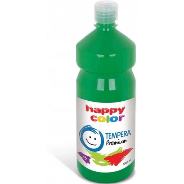 Farba TEMPERA Premium 1000ml zielona HAPPY COLOR 3310 1000-5