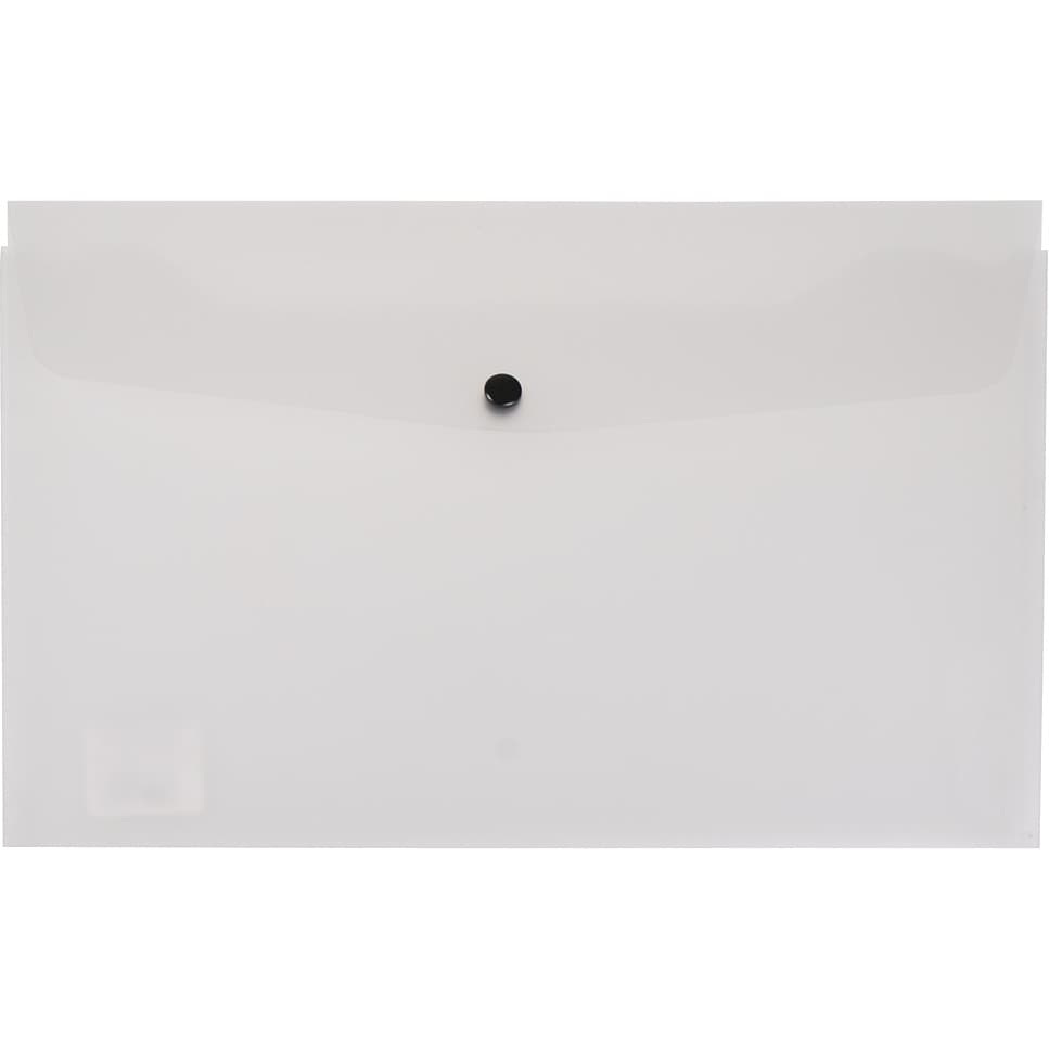 Teczka kopertowa na dokumenty A4 na zatrzask PVC przezroczysta TP-11-01 BIURFOL