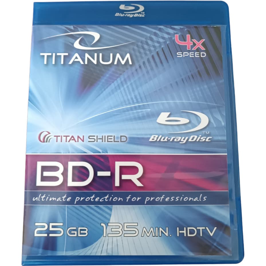 Płyta BD-R 25GB TITANUM Blu-Ray 4x box BDR0009