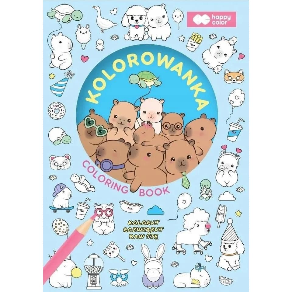 Kolorowanka Kapibara Kapi Fun 90g/m2 A5 16str. HA 4720 1520-KF02 HAPPY COLOR