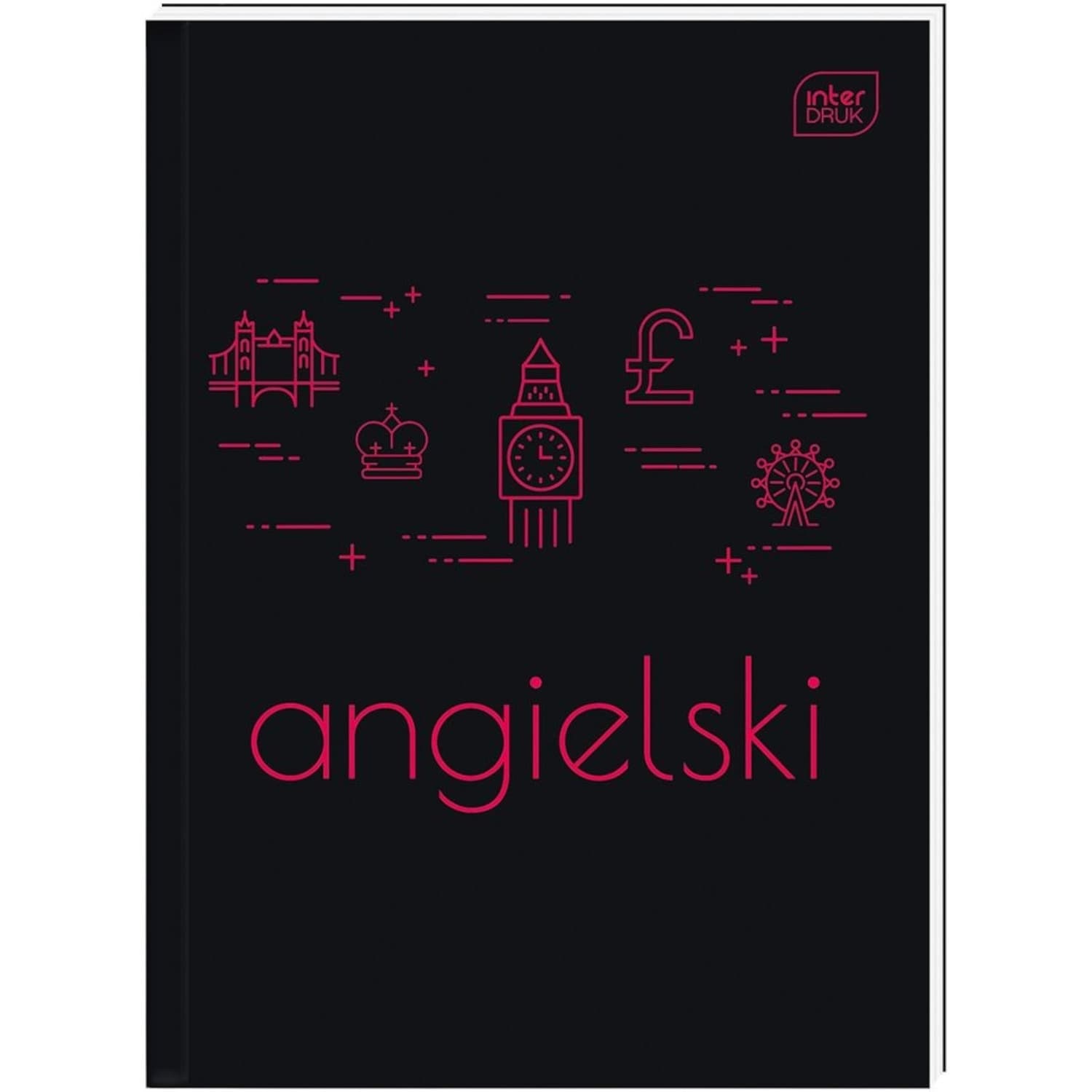 Brulion A5 80k kratka 70g Język Angielski INTERDRUK
