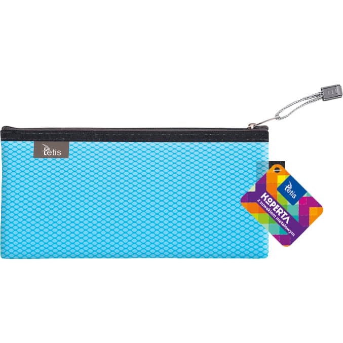 Koperta 24x12cm z suwakiem metalowym TETIS BT609-N niebieska