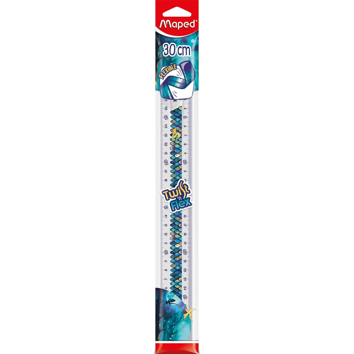 Linijka MAPED TWIST`N FLEX DRAGON niełamliwa 30 cm torebka 279319