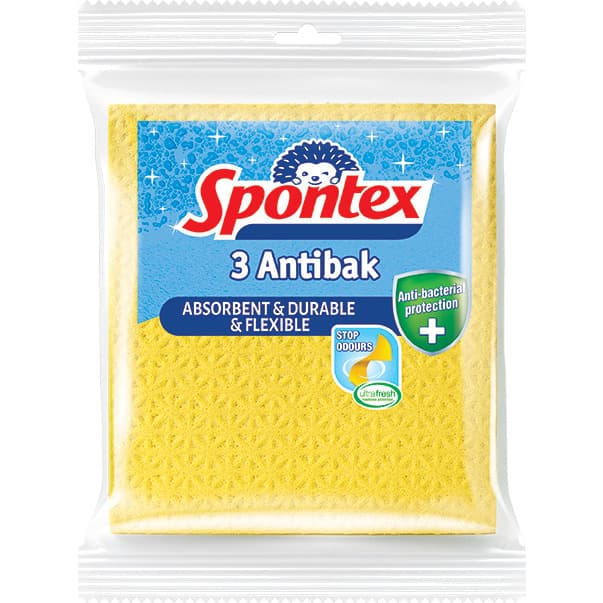 Ścierka gąbczasta ANTITABAK SPONTEX (3 sztuki) 97042487