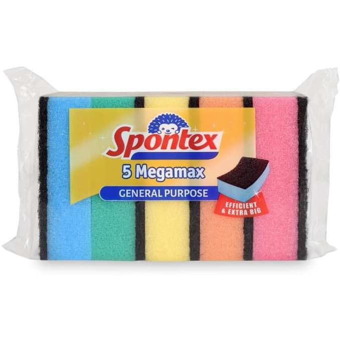 Zmywak kuchenny MEGAMAX ( 5 sztuk) SPONTEX 97070294