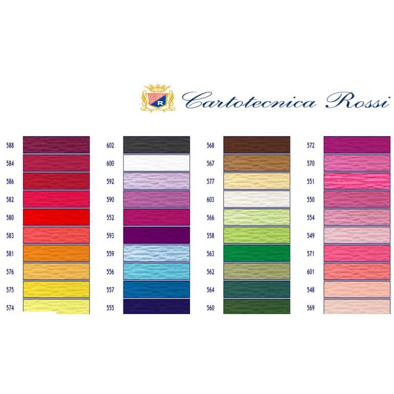 Bibuła karbowana, włoska gruba 180g ciemnożółty 576 Cartotecnica Rossi
