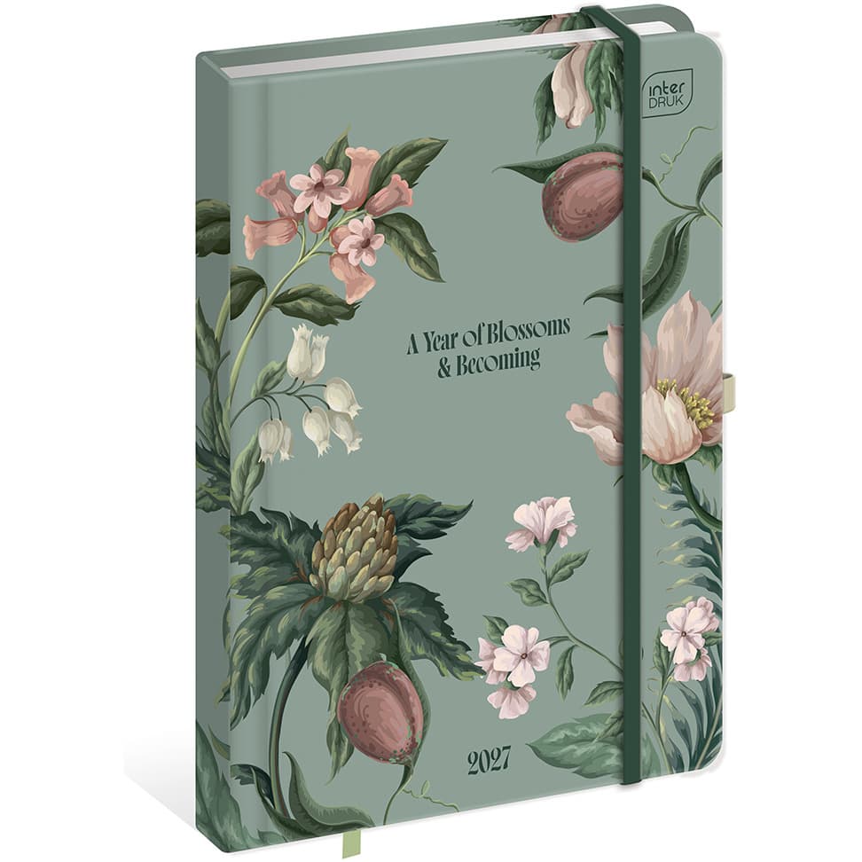 Kalendarz książkowy 2027 A5 192 Mat+UV Wild Flowers INTERDRUK