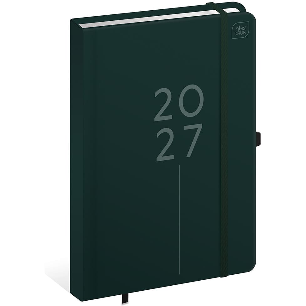 Kalendarz książkowy 2027 A5 384 Mat+UV Elegance INTERDRUK