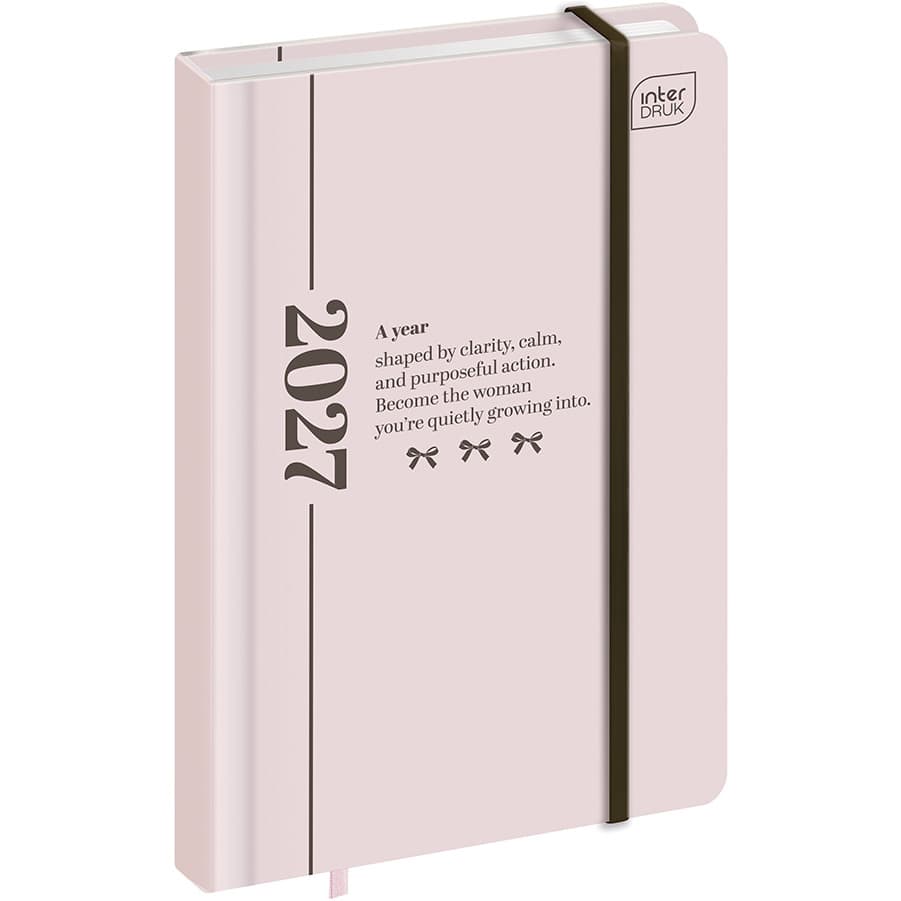 Kalendarz książkowy 2027 A6 192 Mat+UV Simplicity INTERDRUK